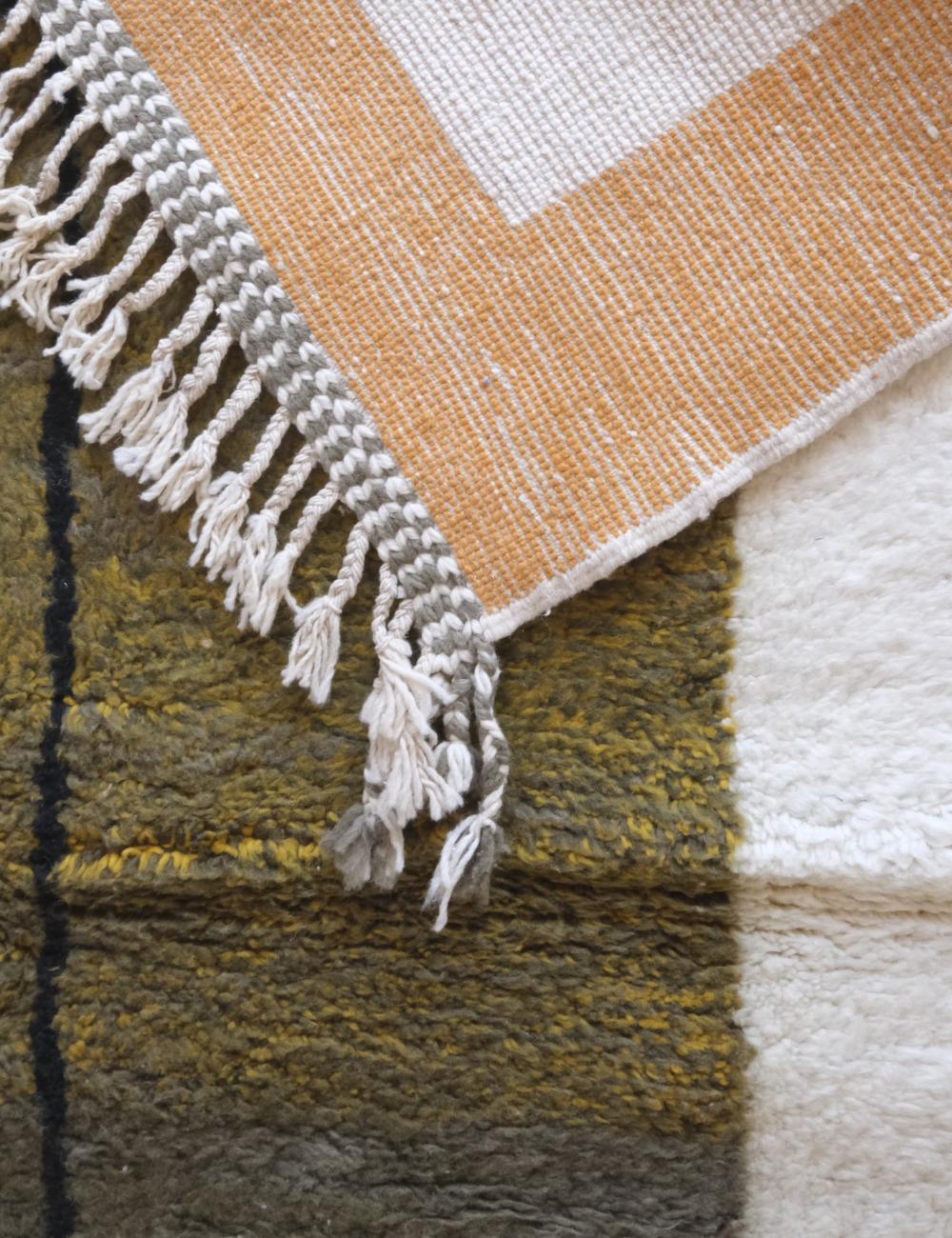 Moroccan Modern Wool Rug 9 x 7.4 ft / 273 x 227 cm - Surcoma