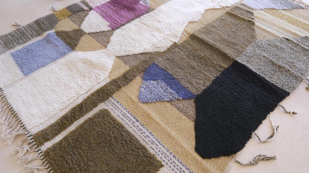 Moroccan Modern Wool Rug - 9 x 7.1 ft / 273 x 218 cm - Surcoma