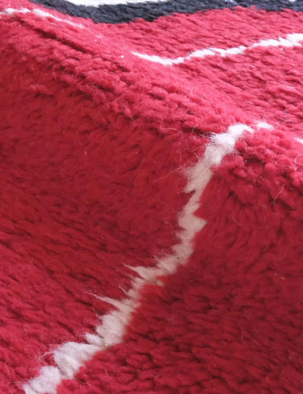 Red Moroccan Abstract Rug 9.7 x 8 ft / 295 x 245 cm - Surcoma