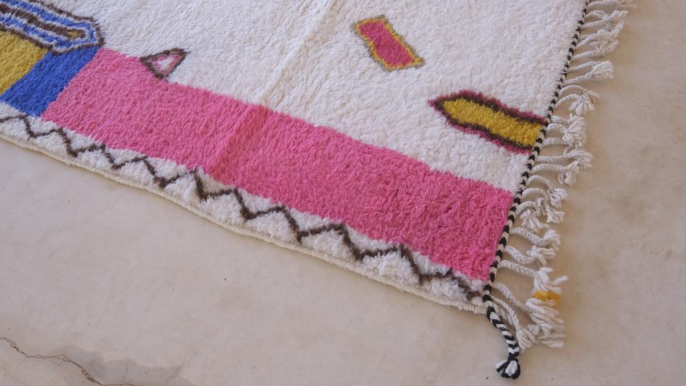 Moroccan Modern Wool Rug 9.4 x 6.9 ft / 286 x 211 cm - Surcoma