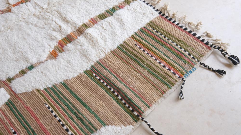2020s Moroccan Modern Wool Rug 9.2 x 6.7 ft / 281 x 205 cm - Surcoma