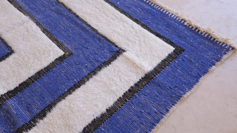 Moroccan Modern Wool Rug 8.1 x 7.6 ft / 247 x 233 cm - Surcoma