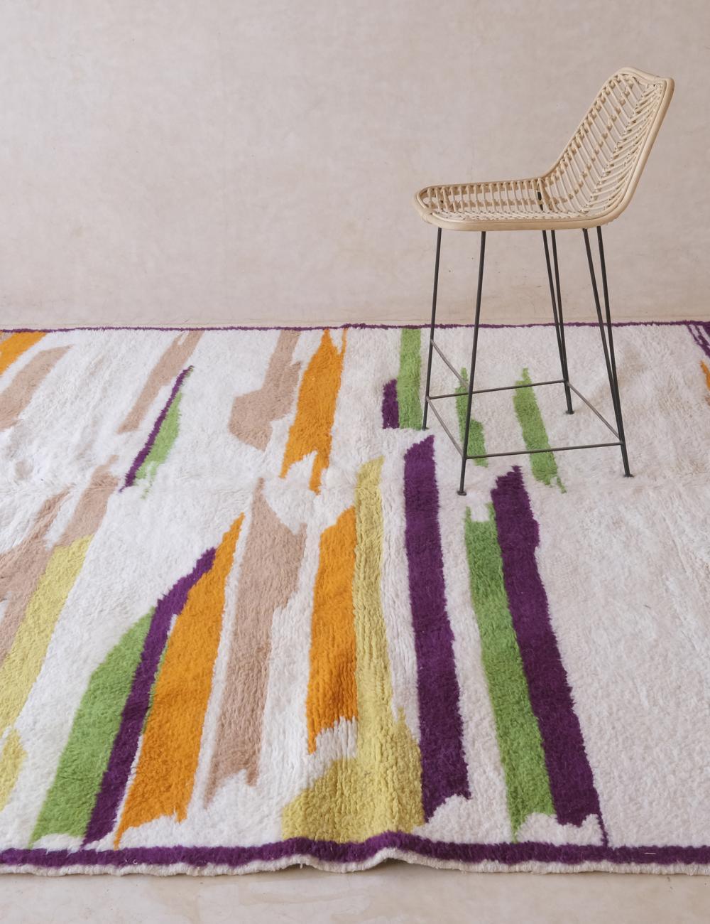 Moroccan Modern Wool Rug 10 x 8.3 ft / 306 x 254 cm - Surcoma
