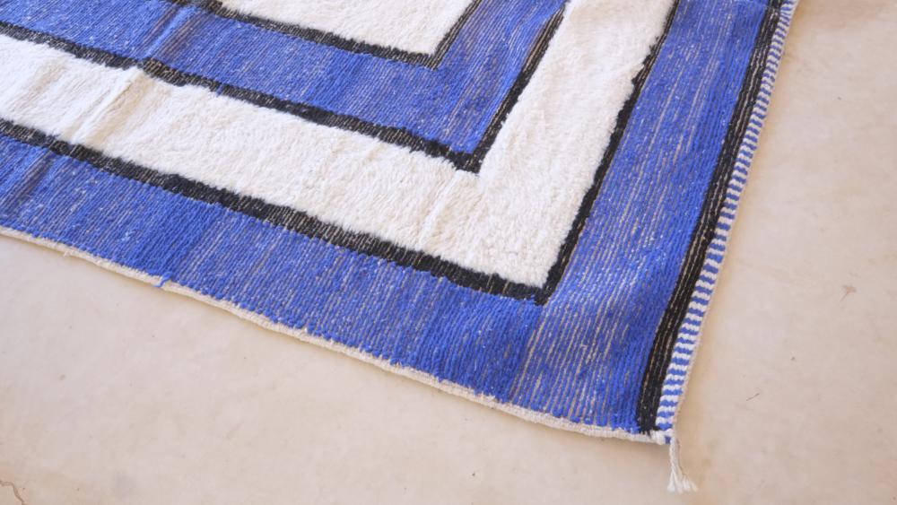 Moroccan Modern Wool Rug 8.1 x 7.6 ft / 247 x 233 cm - Surcoma