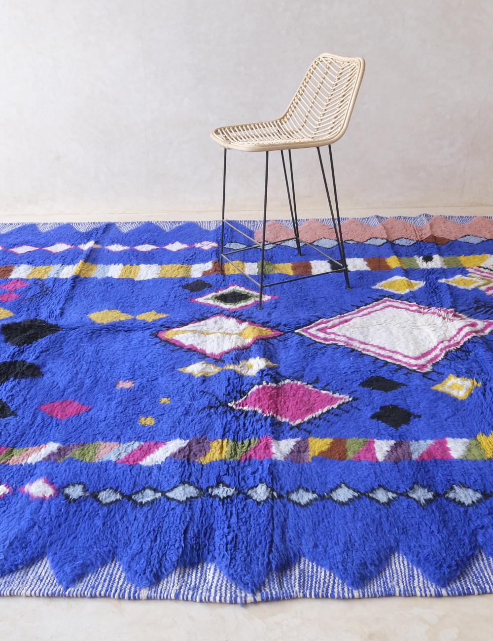Boho Chic Moroccan Wool Rug 9.9 x 8.2 ft / 303 x 250 cm - Surcoma