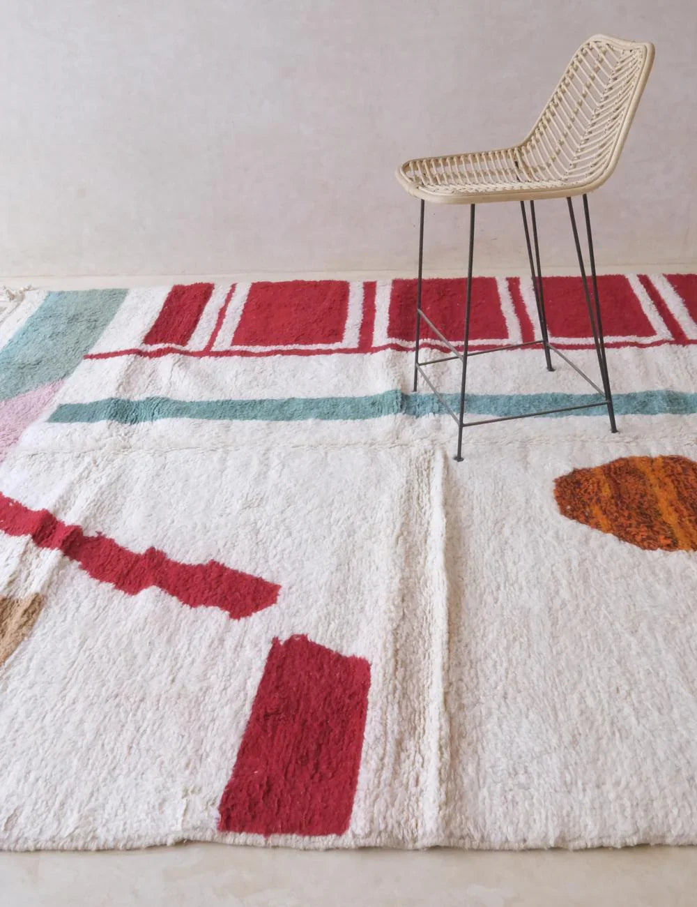 Moroccan Modern Wool Rug 9.4 x 8.1 ft / 288 x 247 cm - Surcoma