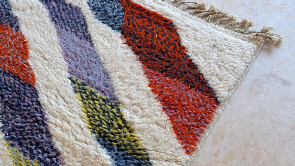 Moroccan Modern Wool Rug 9.6 x 6.4 ft / 294 x 197 cm - Surcoma