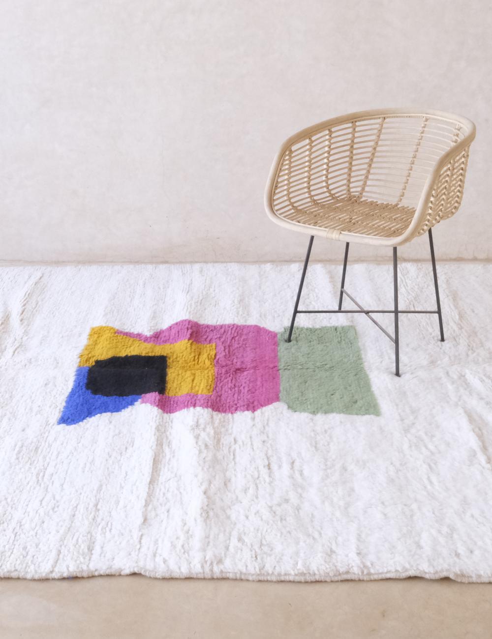 Moroccan Modern Wool Rug 9.5 x 6.7 ft / 290 x 205 cm - Surcoma