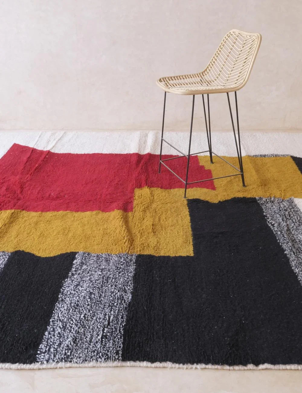 Moroccan Modern Wool Rug 9.6 x 8.3 ft / 292 x 253 cm - Surcoma