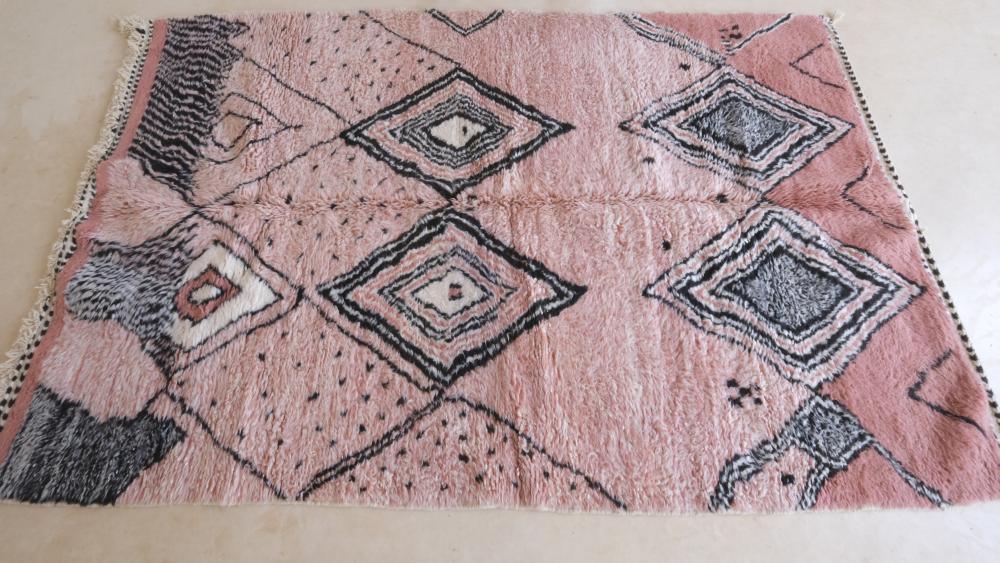 Moroccan Modern Wool Rug 9.1 x 5.9 ft / 277 x 181 cm - Surcoma