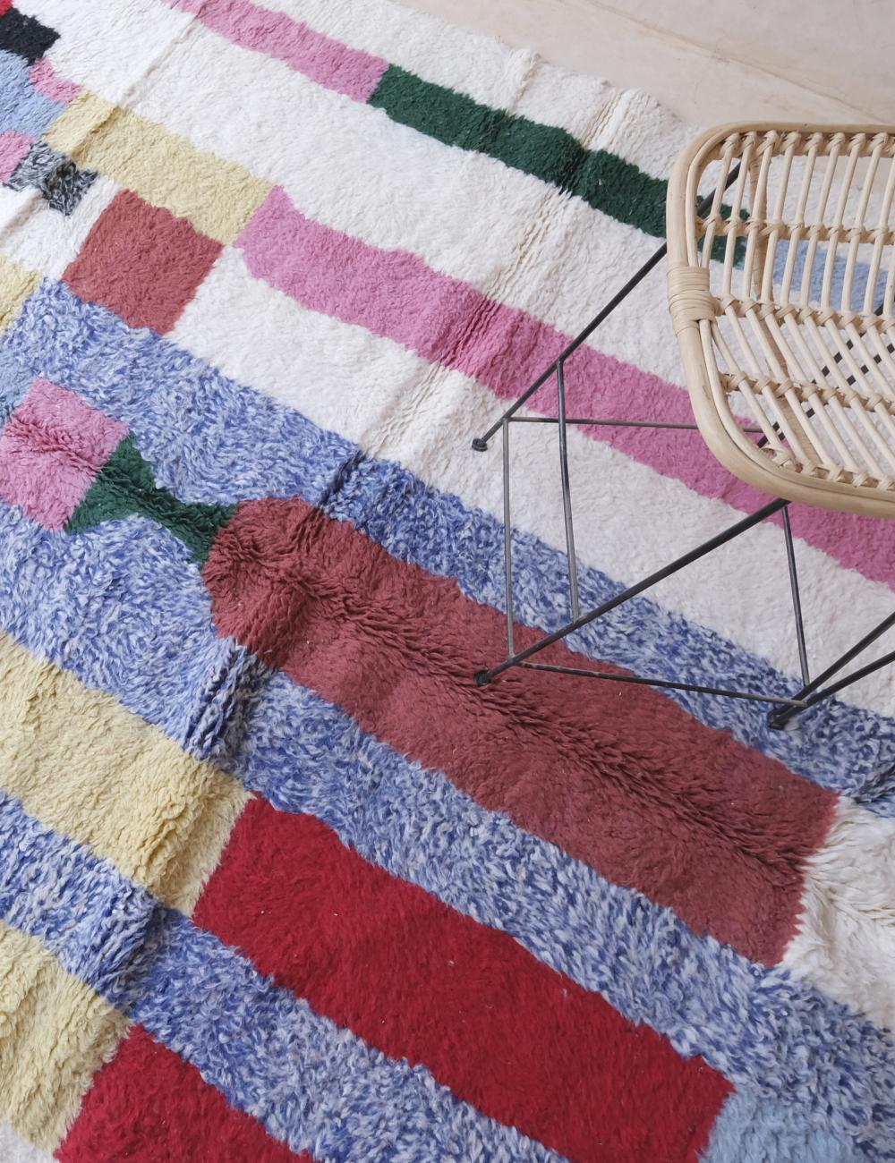 Customized Moroccan Color-Block Design Rug - Forma 40