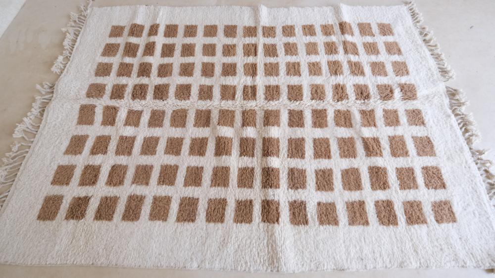 Moroccan Modern Wool Rug - 8.8 x 6.2 ft / 269 x 191 cm - Surcoma