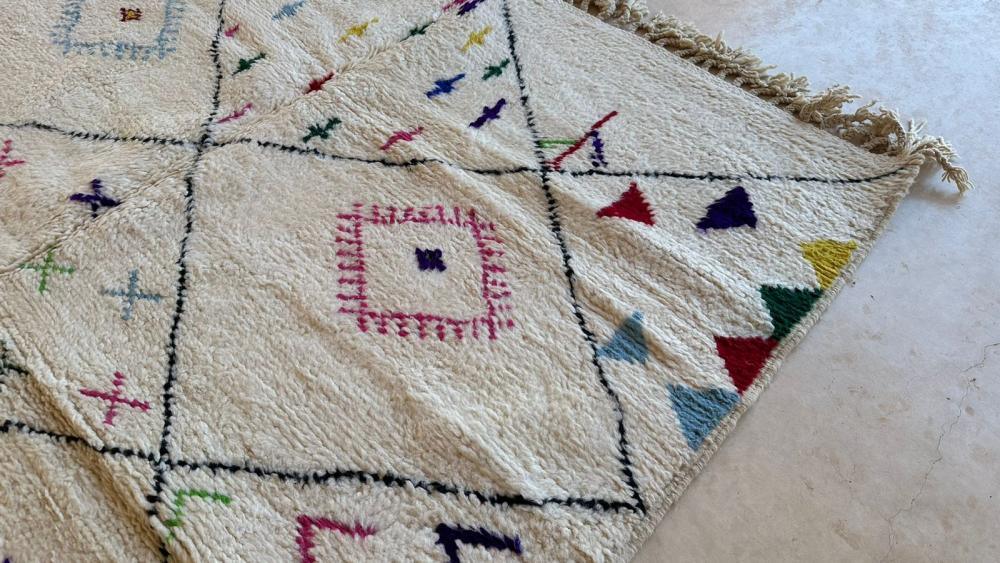 Moroccan Boujaad Modern Wool Rug 9.8 x 7.4 ft / 298 x 228 cm - Surcoma