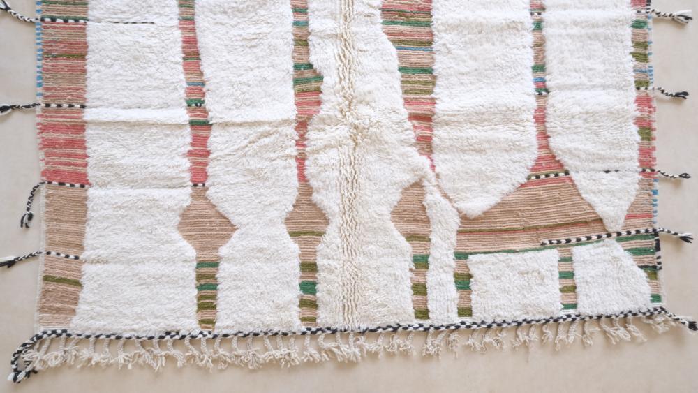2020s Moroccan Modern Wool Rug 9.2 x 6.7 ft / 281 x 205 cm - Surcoma