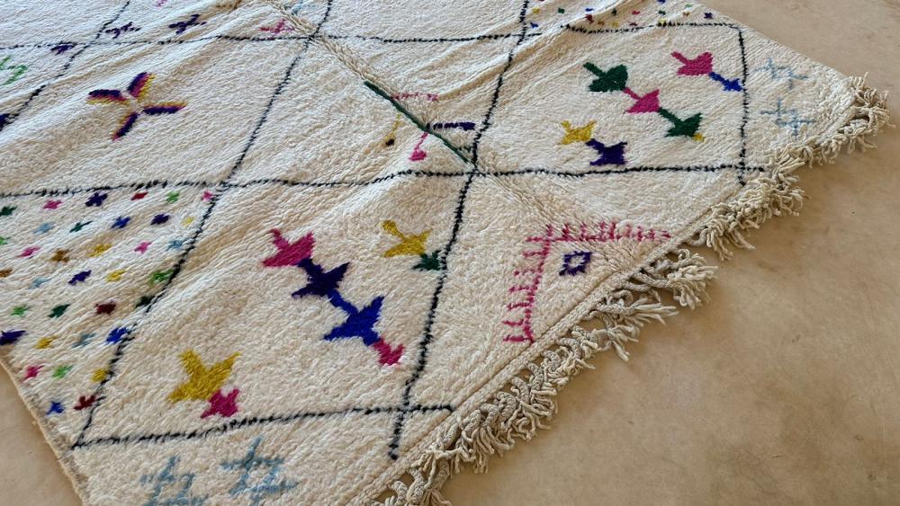 Moroccan Boujaad Modern Wool Rug 9.8 x 7.4 ft / 298 x 228 cm - Surcoma