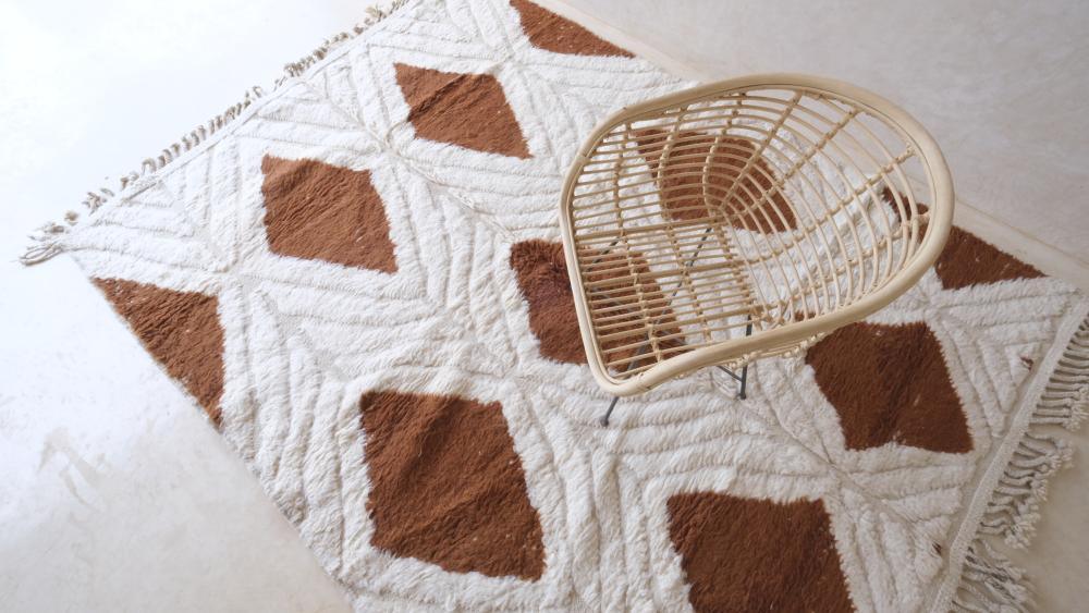 Moroccan Modern Wool Rug 9.6 x 7.1 ft / 294 x 218 cm - Surcoma