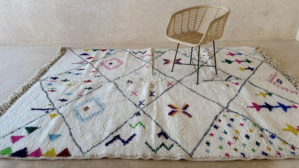 Moroccan Boujaad Modern Wool Rug 9.8 x 7.4 ft / 298 x 228 cm - Surcoma