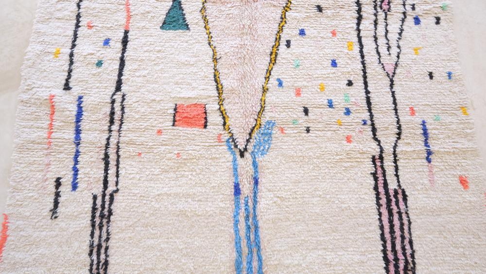 Moroccan Neon Wool Rug 10.9 x 7.7 ft / 331 x 235 cm - Surcoma