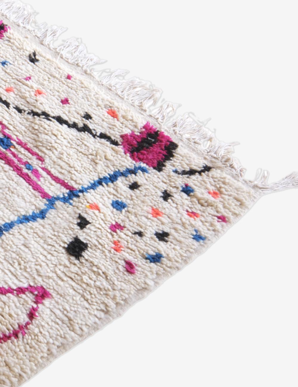 Moroccan Neon Wool Rug 10 x 6.4 ft / 306 x 195 cm - Surcoma