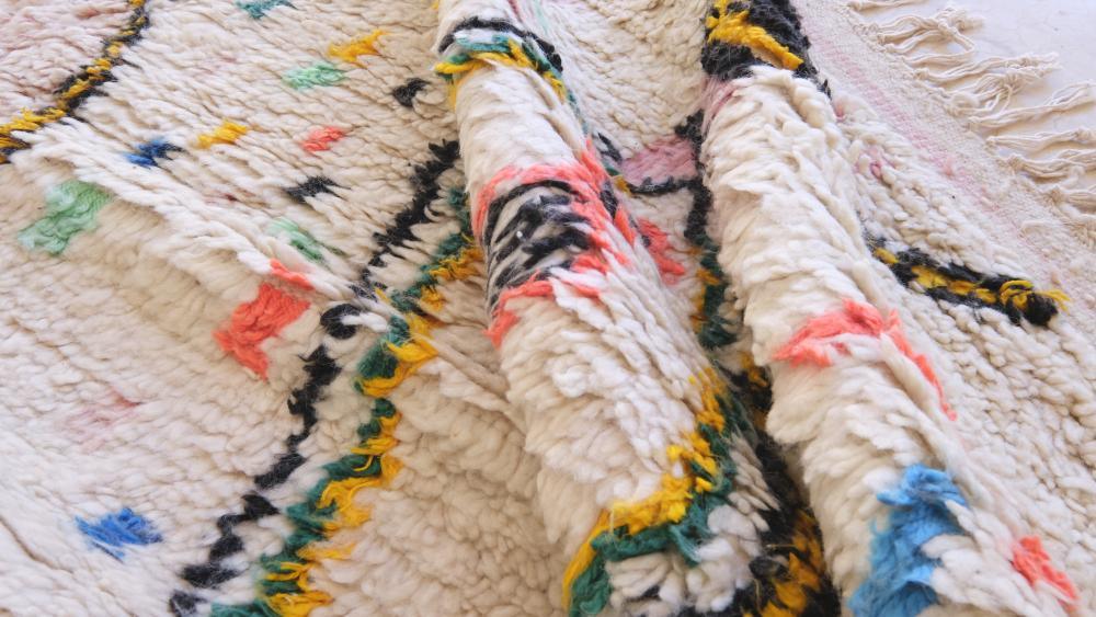 Moroccan Neon Wool Rug 10.9 x 7.7 ft / 331 x 235 cm - Surcoma