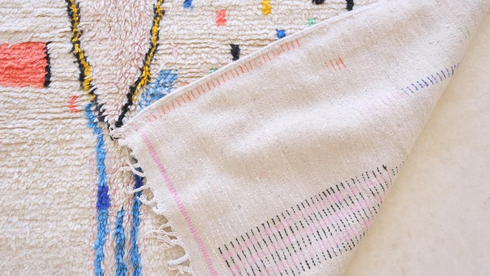 Moroccan Neon Wool Rug 10.9 x 7.7 ft / 331 x 235 cm - Surcoma