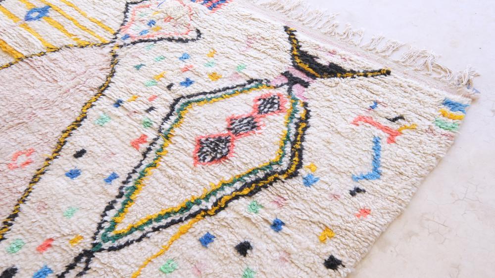 Moroccan Neon Wool Rug 10.9 x 7.7 ft / 331 x 235 cm - Surcoma