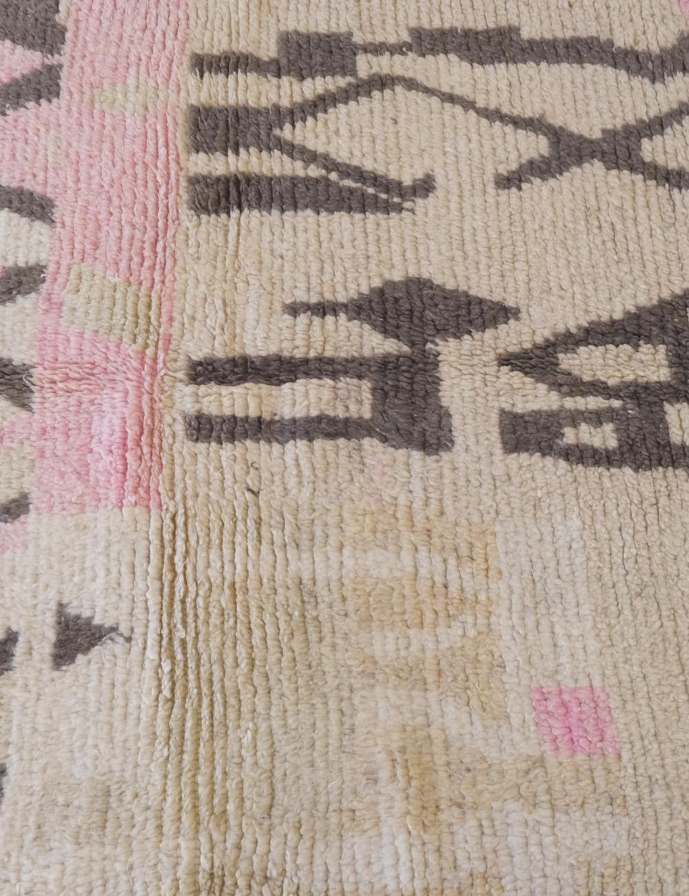 Moroccan Neutral Wool Rug 6.6 x 4.3 ft / 200 x 131 cm - Surcoma