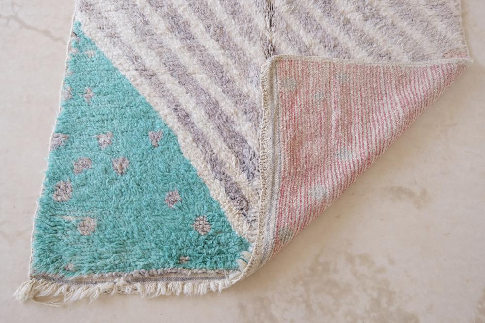 Moroccan Pastel Modern Wool Rug 9.1 x 5.1 ft / 278 x 158 cm - Surcoma