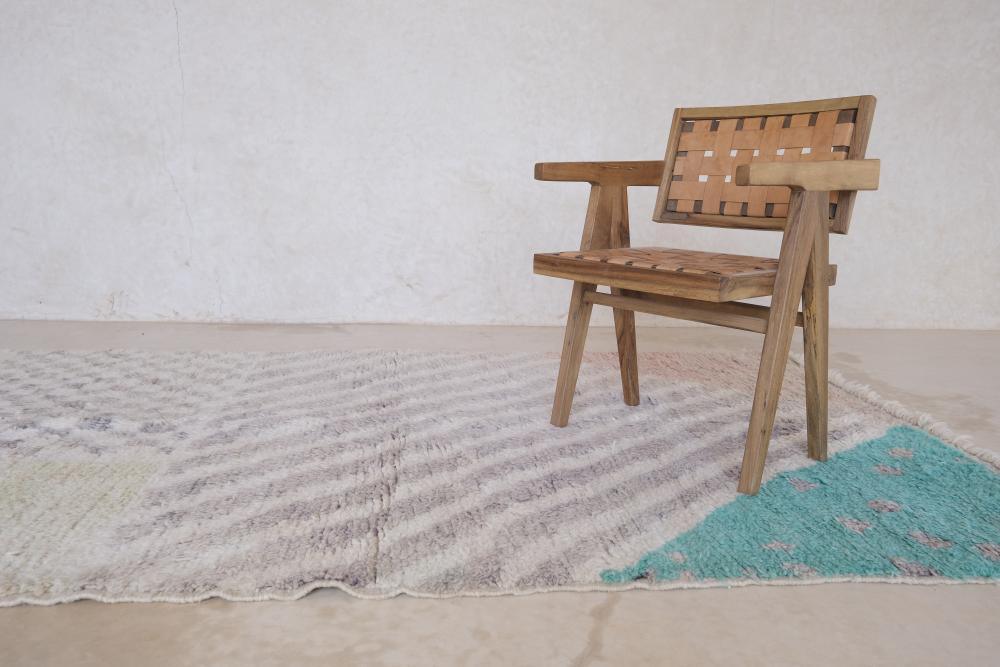 Moroccan Pastel Modern Wool Rug 9.1 x 5.1 ft / 278 x 158 cm - Surcoma