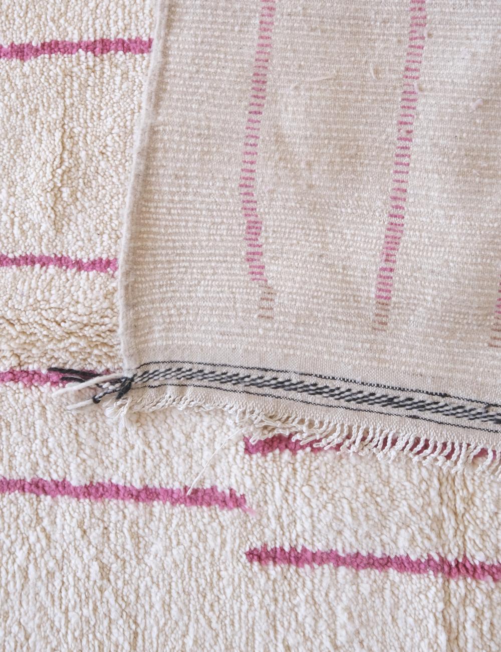 Moroccan Pink Azilal Wool Rug 9.9 x 6.4 ft / 303 x 197 cm - Surcoma