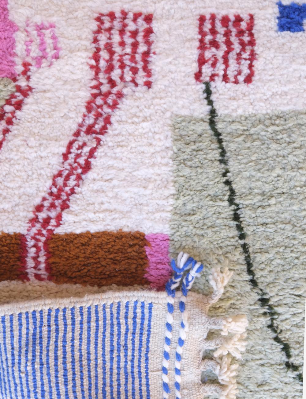 Moroccan Runner Wool Rug - 18.1 x 3.2 ft / 552 x 100 cm - Surcoma