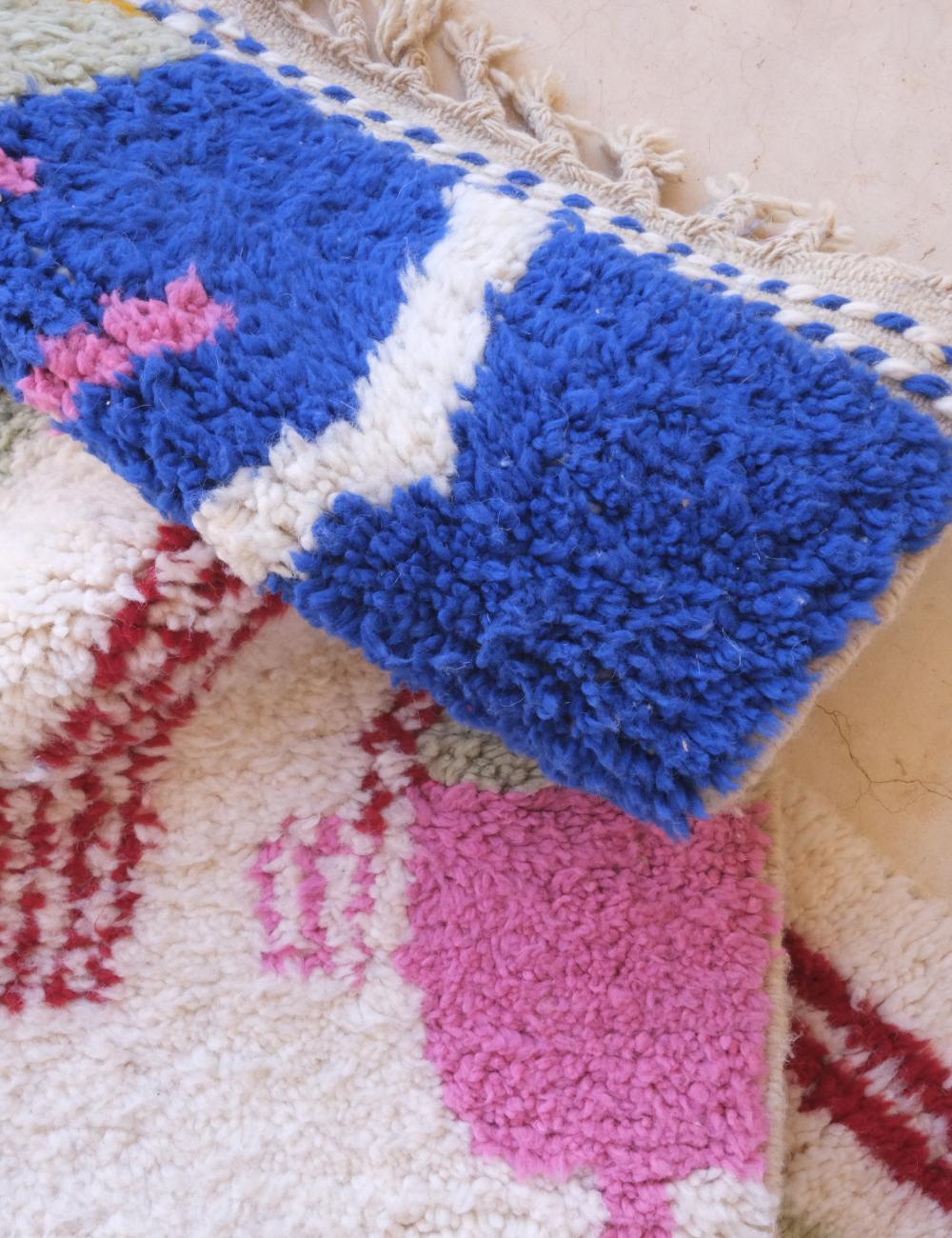 Moroccan Runner Wool Rug - 18.1 x 3.2 ft / 552 x 100 cm - Surcoma
