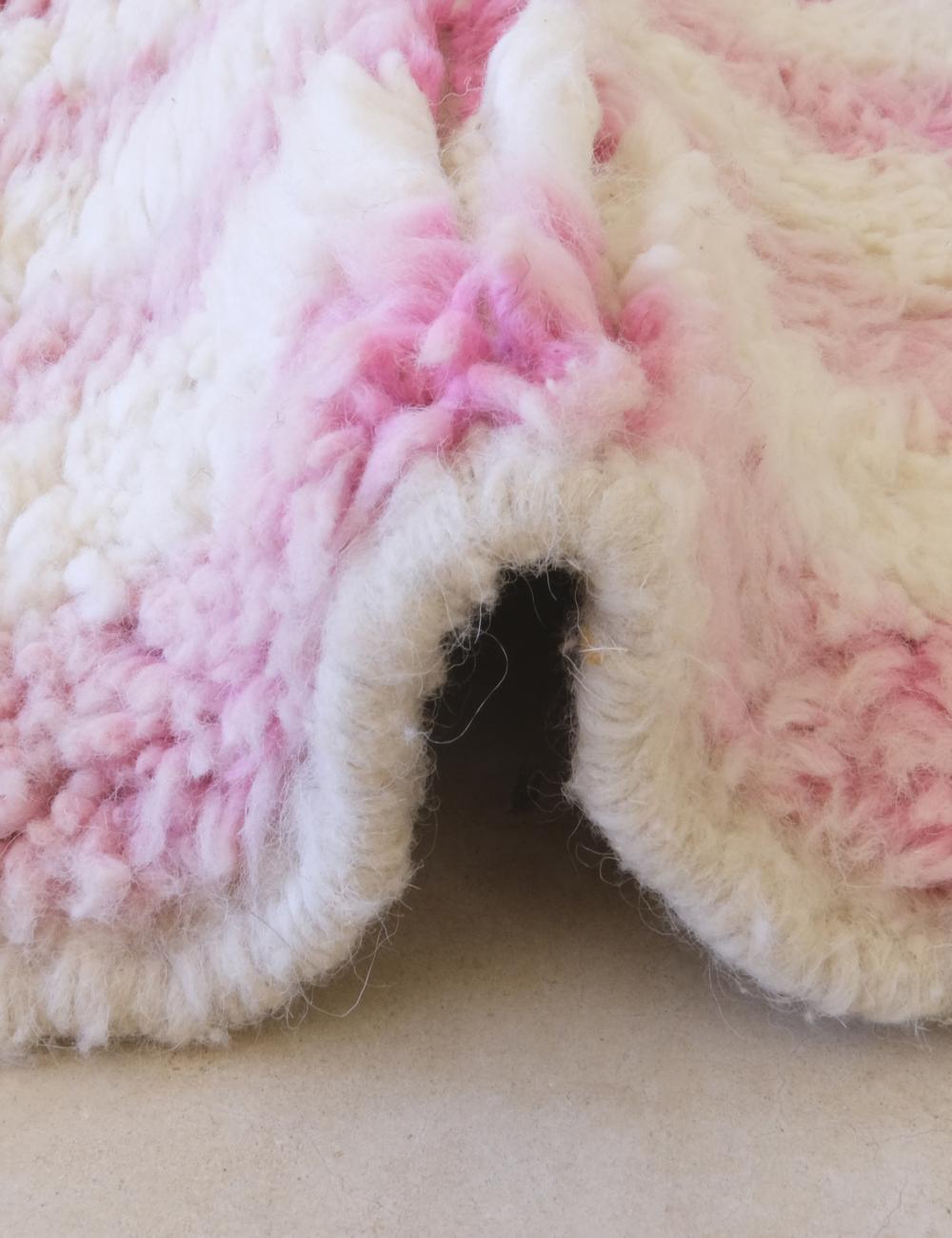 Moroccan Shaggy Pink Runner 7.6 x 2 ft / 232 x 62 cm - Surcoma