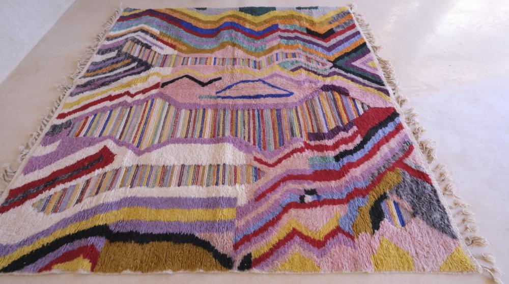 Moroccan Square Wool Rug 8.3 x 8.2 ft / 252 x 250 cm - Surcoma