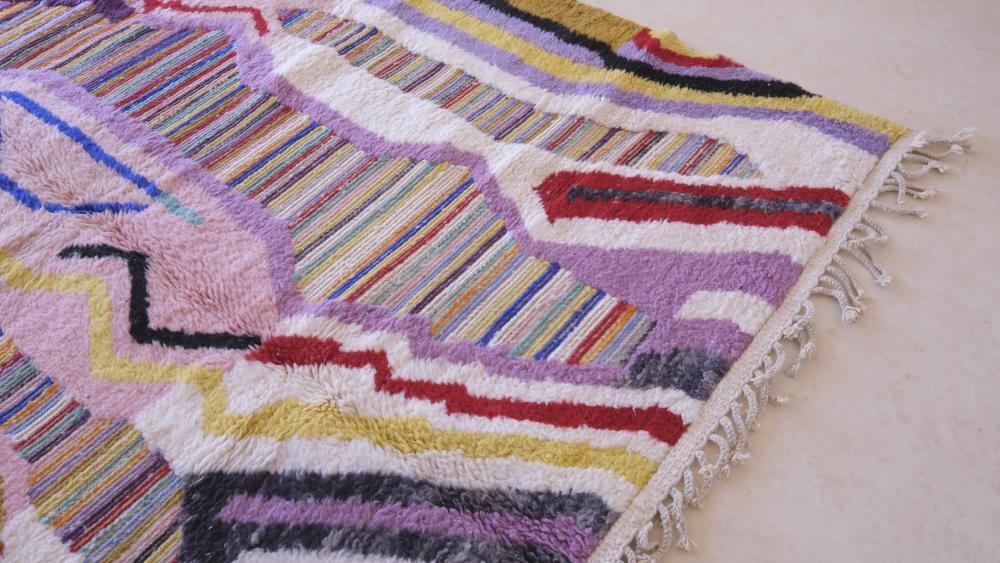 Moroccan Square Wool Rug 8.3 x 8.2 ft / 252 x 250 cm - Surcoma