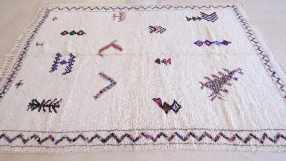 Moroccan Tribal Wool Rug 9.7 x 6.5 ft / 297 x 200 cm - Surcoma
