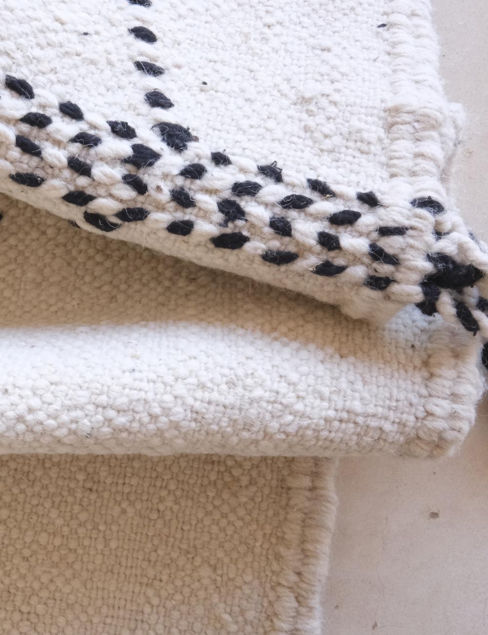 Moroccan White Kilim Zanafi Runner Rug 14.3 x 4.3 ft / 437 x 133 cm