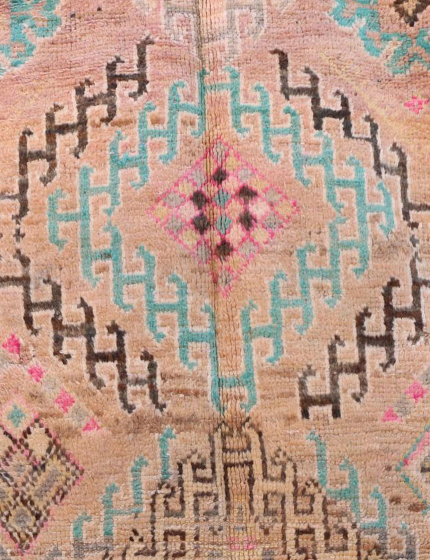 Authentic Moroccan Boujad Wool Rug 9.9 x 5.1 ft / 301 x 156 cm - Surcoma