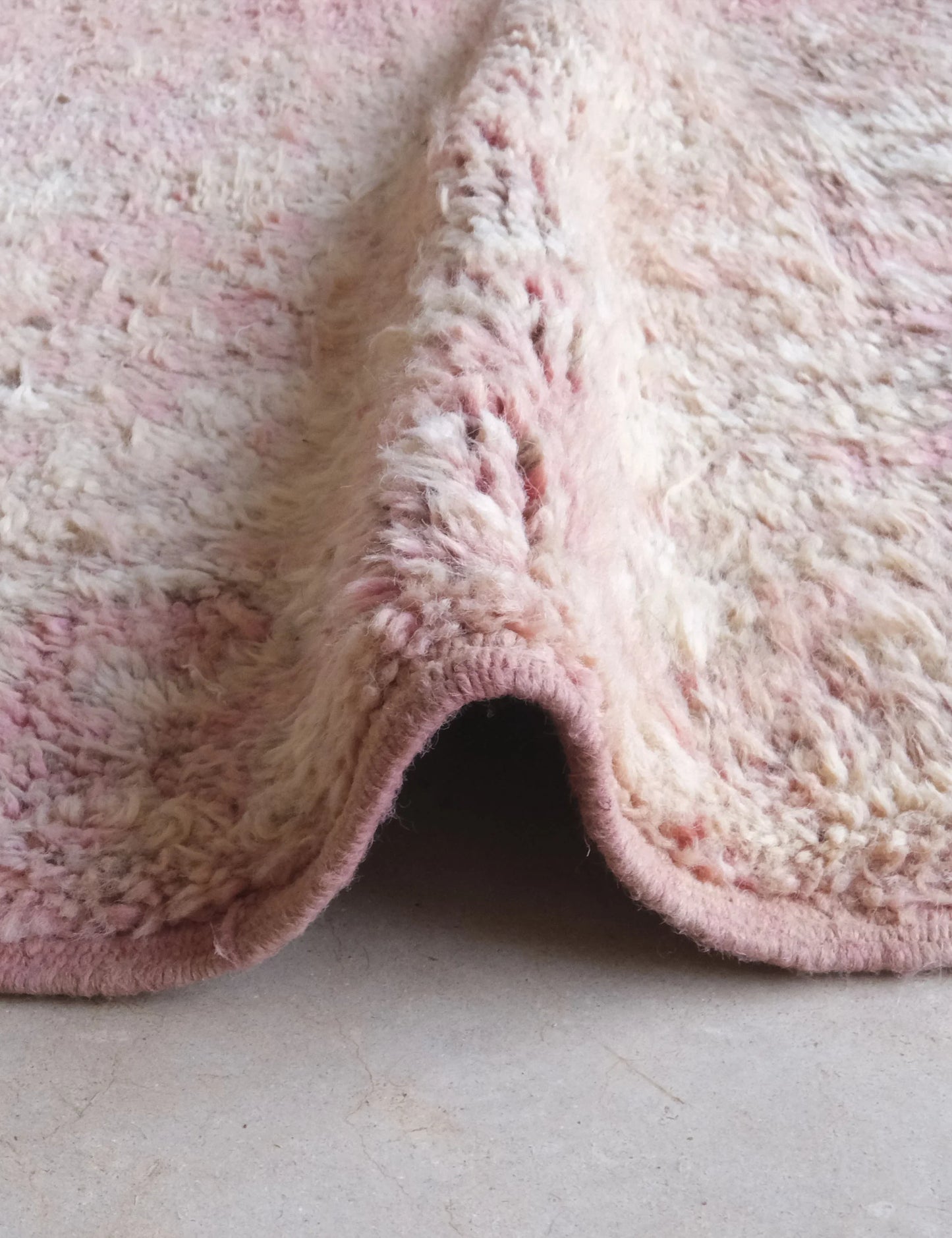 Moroccan Boujad Pink Rug 11.7 x 6.4 ft / 357 x 195 cm - Surcoma