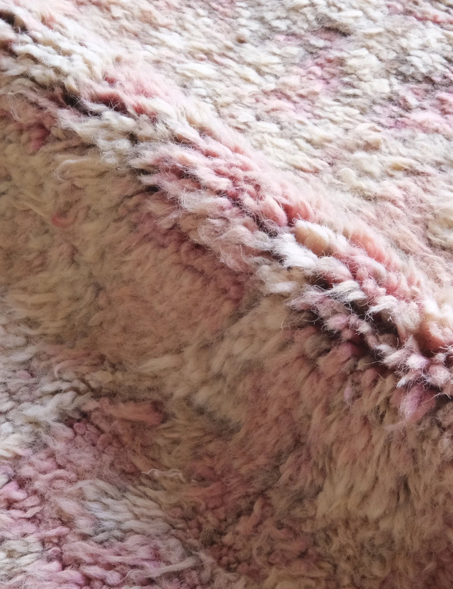 Moroccan Boujad Pink Rug 11.7 x 6.4 ft / 357 x 195 cm - Surcoma