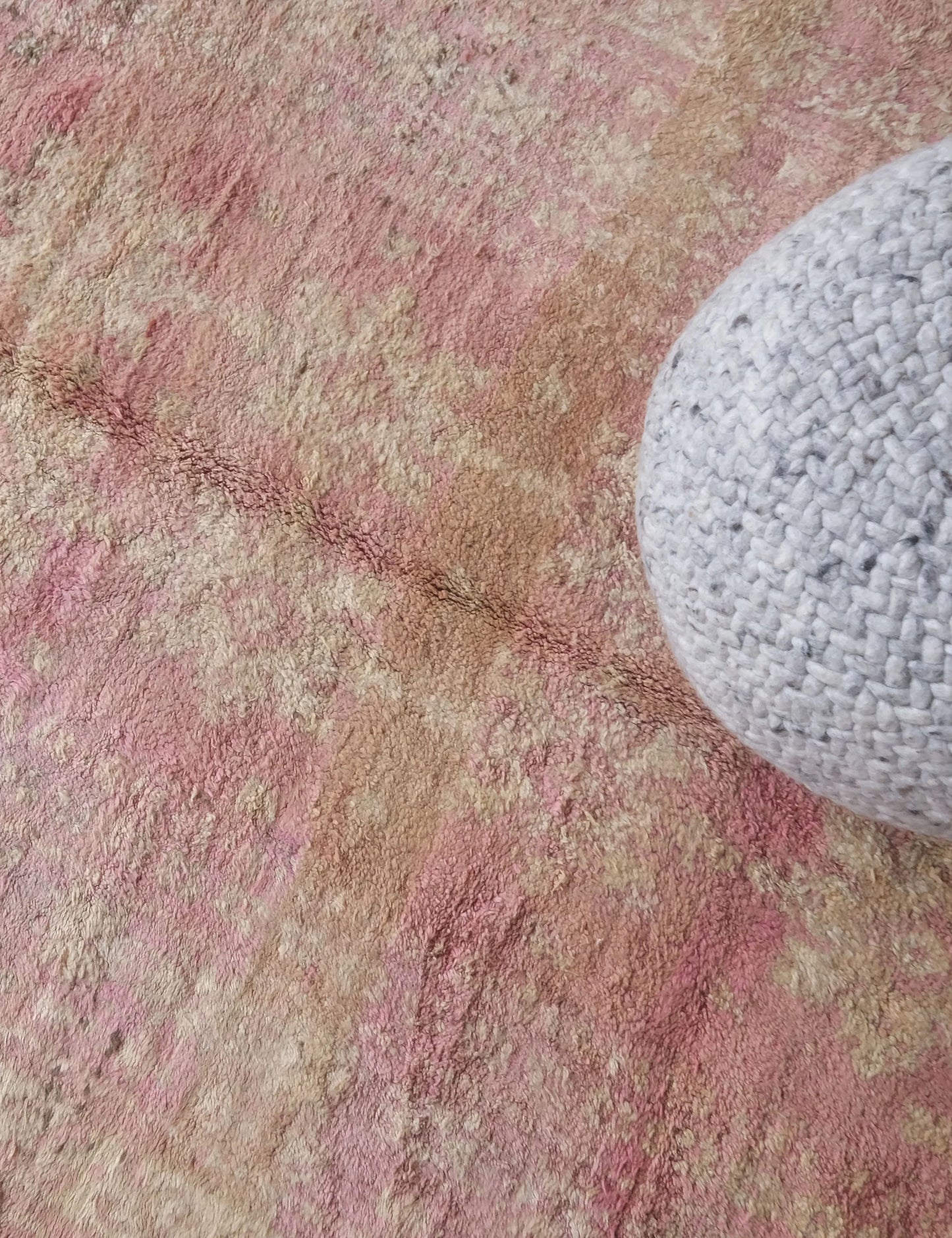 Moroccan Boujad Pink Rug 11.7 x 6.4 ft / 357 x 195 cm - Surcoma