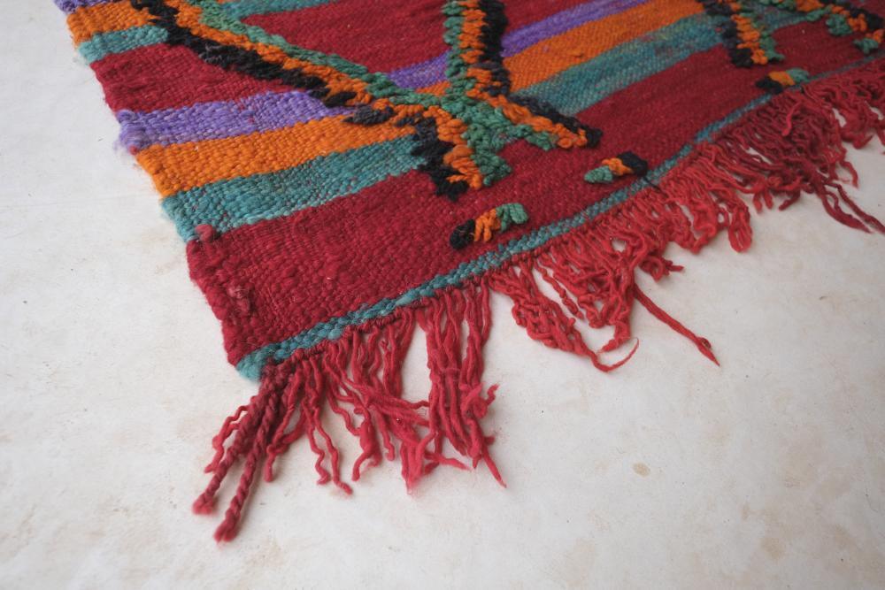 Moroccan Talsint Flatweave Kilim Rug 12.5 x 5.3 ft / 382 x 162 cm - Surcoma