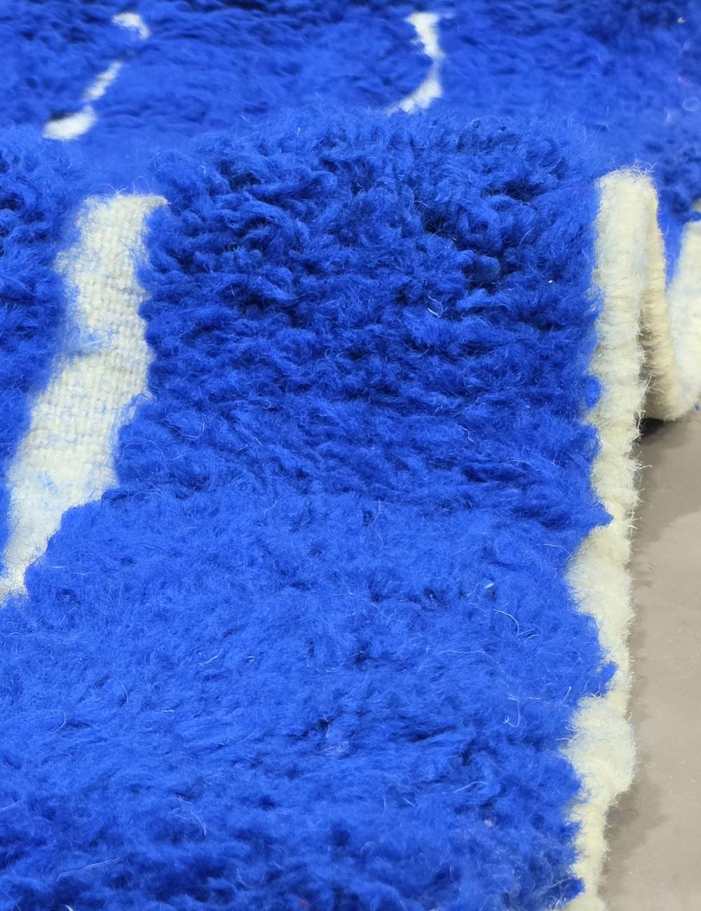 Blue Moroccan Rug 9.8 x 7.7 ft / 300 x 237 cm