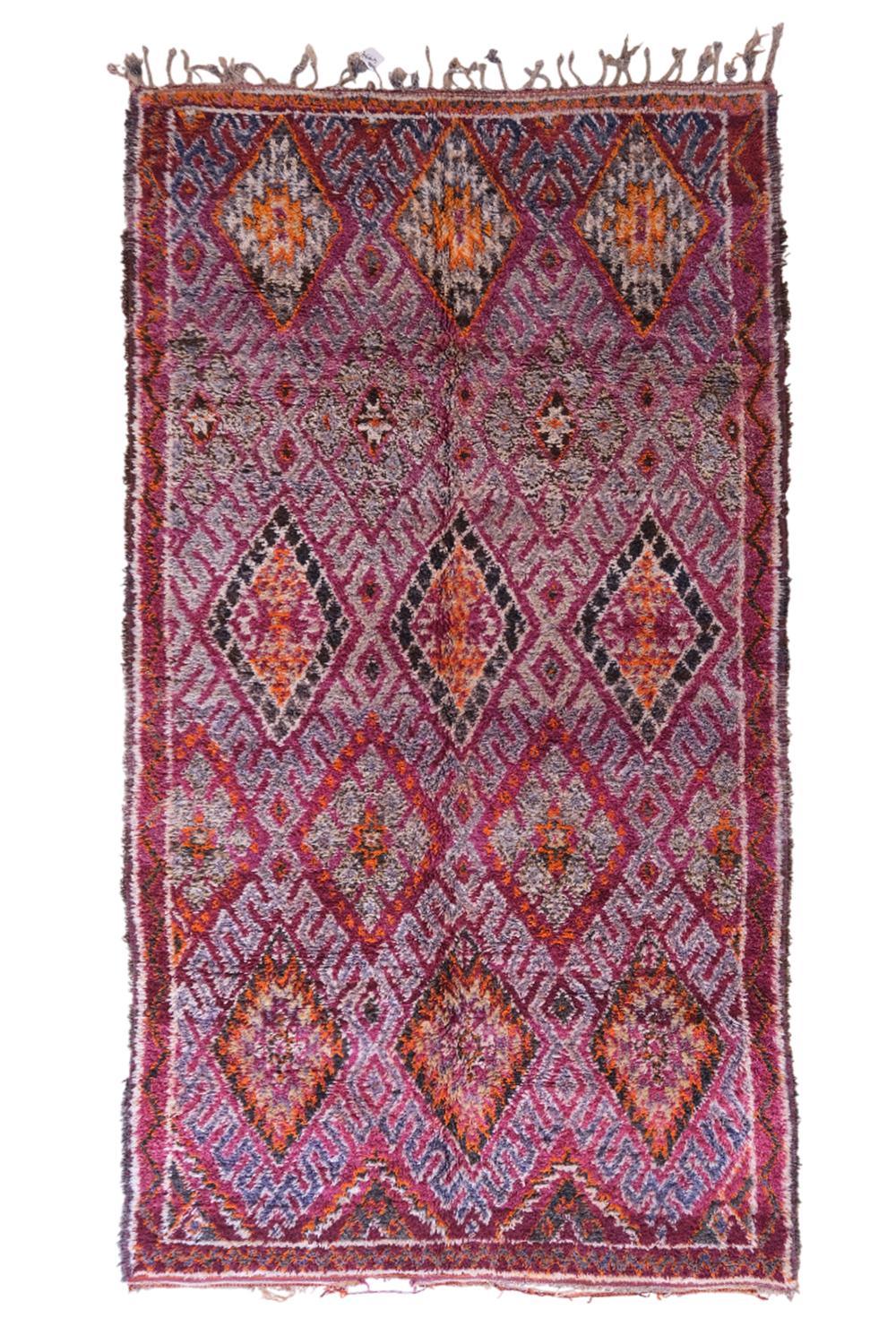 Moroccan Beni MGuild Wool Rug 12 x 6.7 ft / 367 x 206 cm - Surcoma