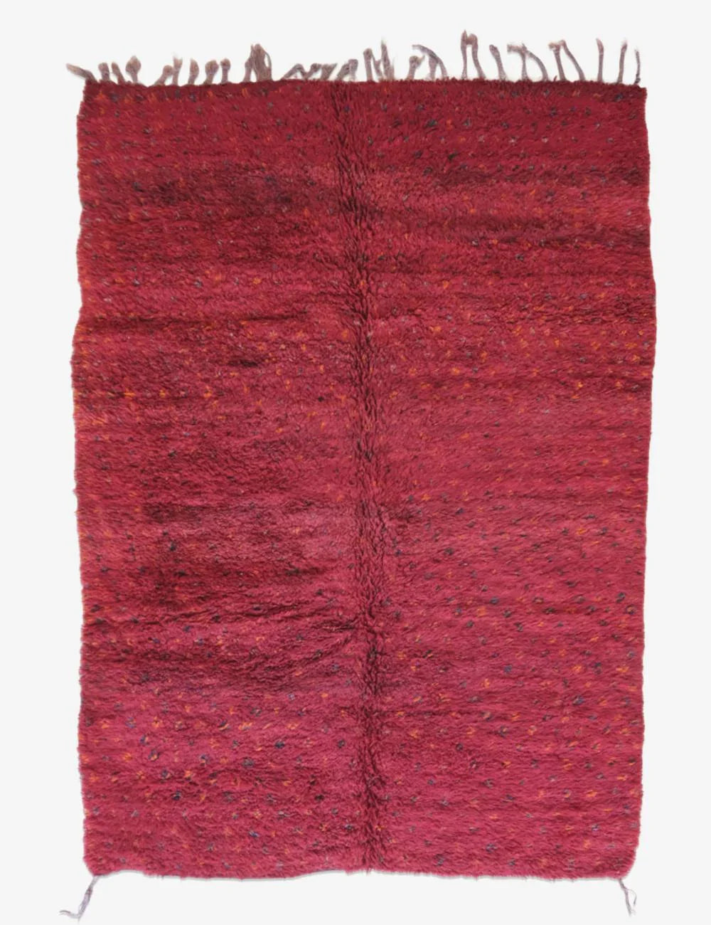 Authentic Red Moroccan Vintage Rug 9.5 x 6.4 ft / 290 x 197 cm - Surcoma