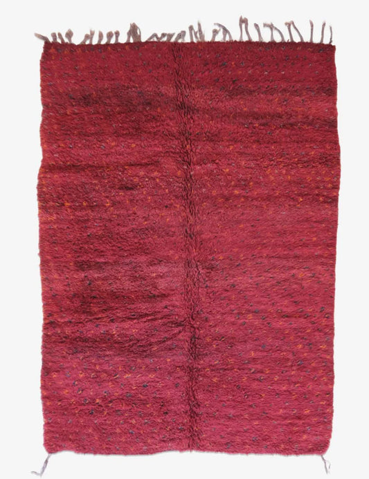 Authentic Red Moroccan Vintage Rug 9.5 x 6.4 ft / 290 x 197 cm - Surcoma