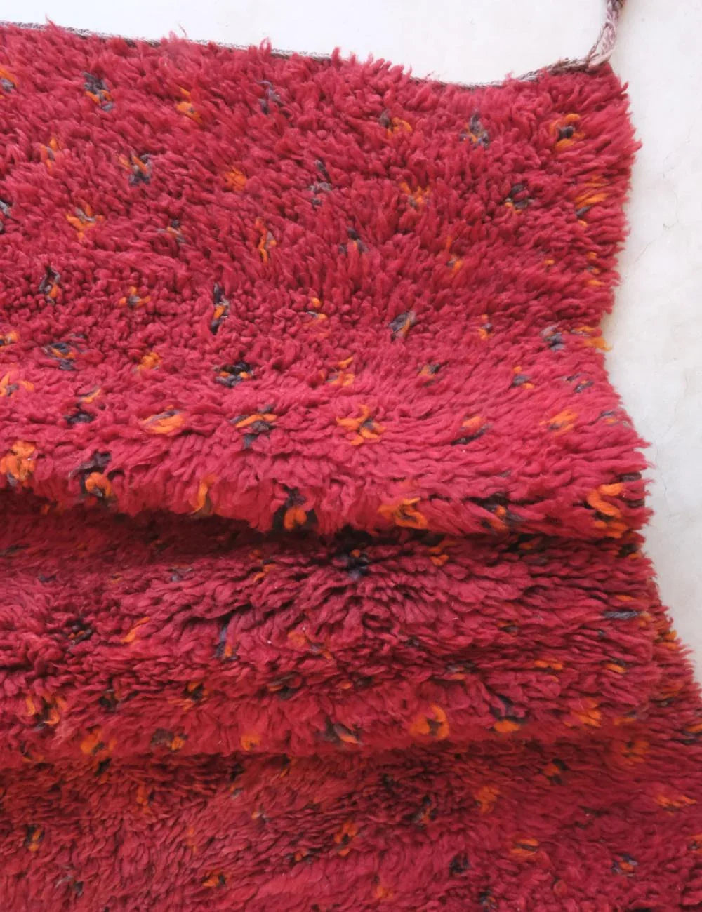 Authentic Red Moroccan Vintage Rug 9.5 x 6.4 ft / 290 x 197 cm - Surcoma