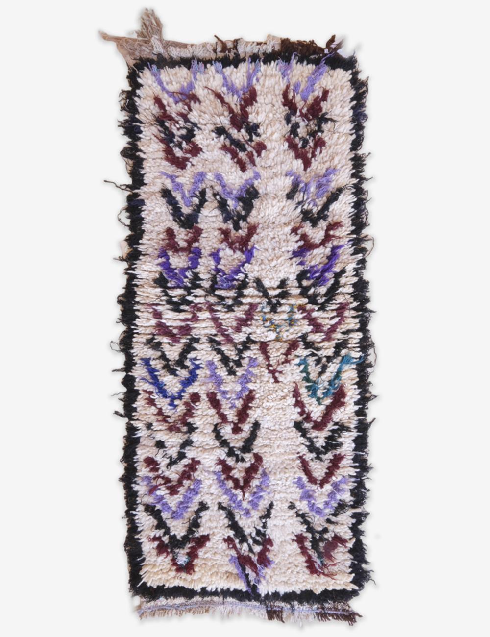 Textile with a geometric pattern on a white background