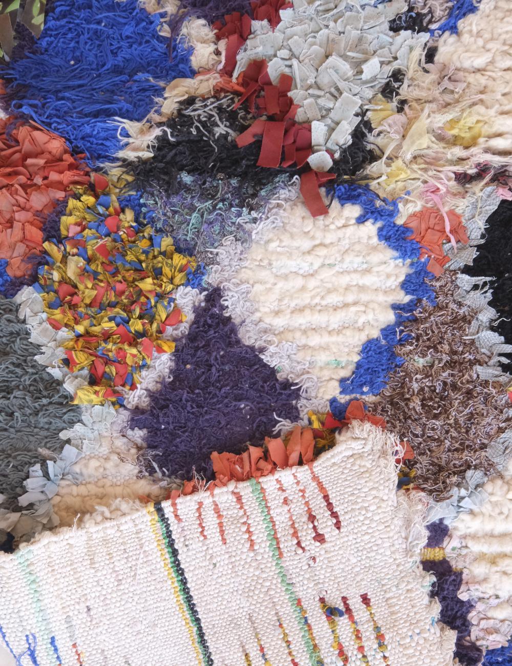 Colorful Azilal Berber Rug 6.3 x 2.7 ft / 193 x 84 cm - Surcoma