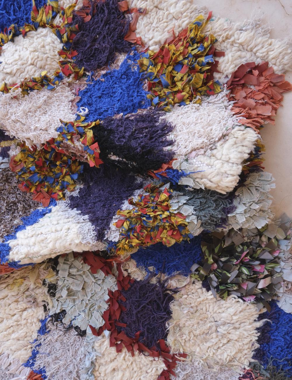 Colorful Azilal Berber Rug 6.3 x 2.7 ft / 193 x 84 cm - Surcoma